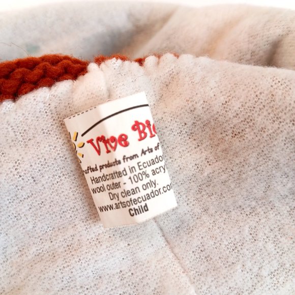 Children's Animal Red Panda Wool Hat by Vive Bien / Arts of Ecuador - Picture 5 of 6